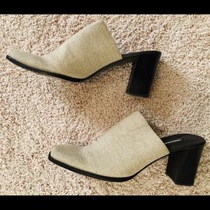 Donald J Pliner Canvas Mules Size 9